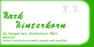 mark winterkorn business card